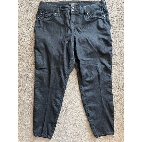 Torrid Jeans Womens 22T Blue Jegging Crop Stretch Dark Wash - Picture 1 of 6
